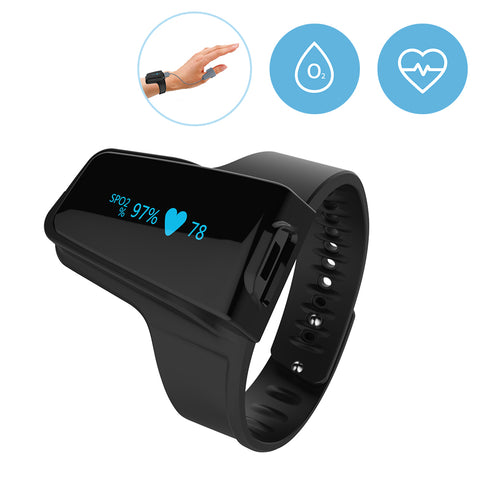 Checkme O2 Wrist Continuous Oxygen Monitor, Tracking Sleep for 72 hours ...