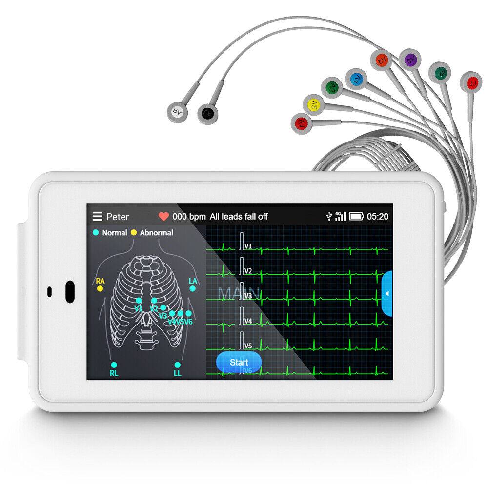 24-Hour ECG Monitor with AI Analysis - Screen for Heart Problems All ...